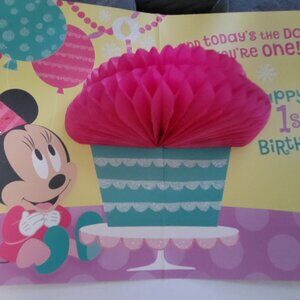 FREE hallmark Happy Birthday card Minnie Mouse with minimum purchase of $59